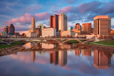 Columbus, Ohio cityscape.