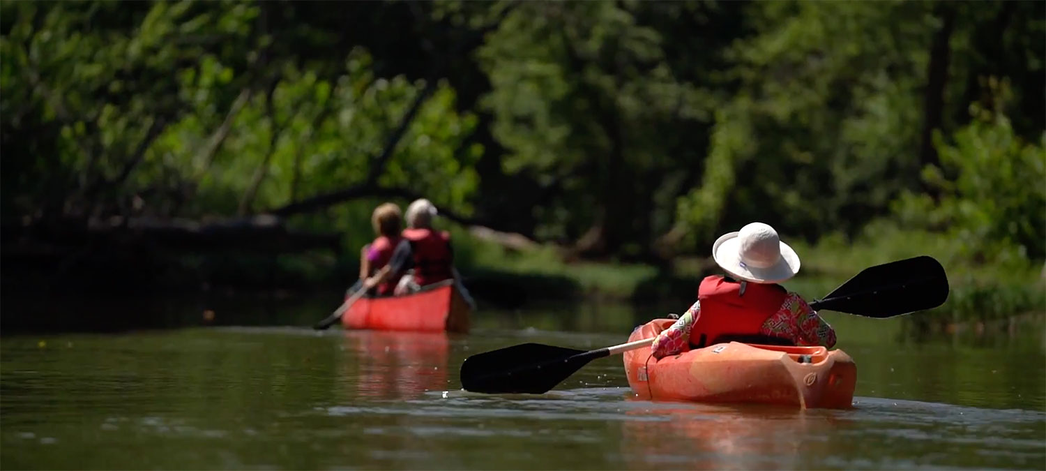 Canoeing and kayacking on the Scioto River.